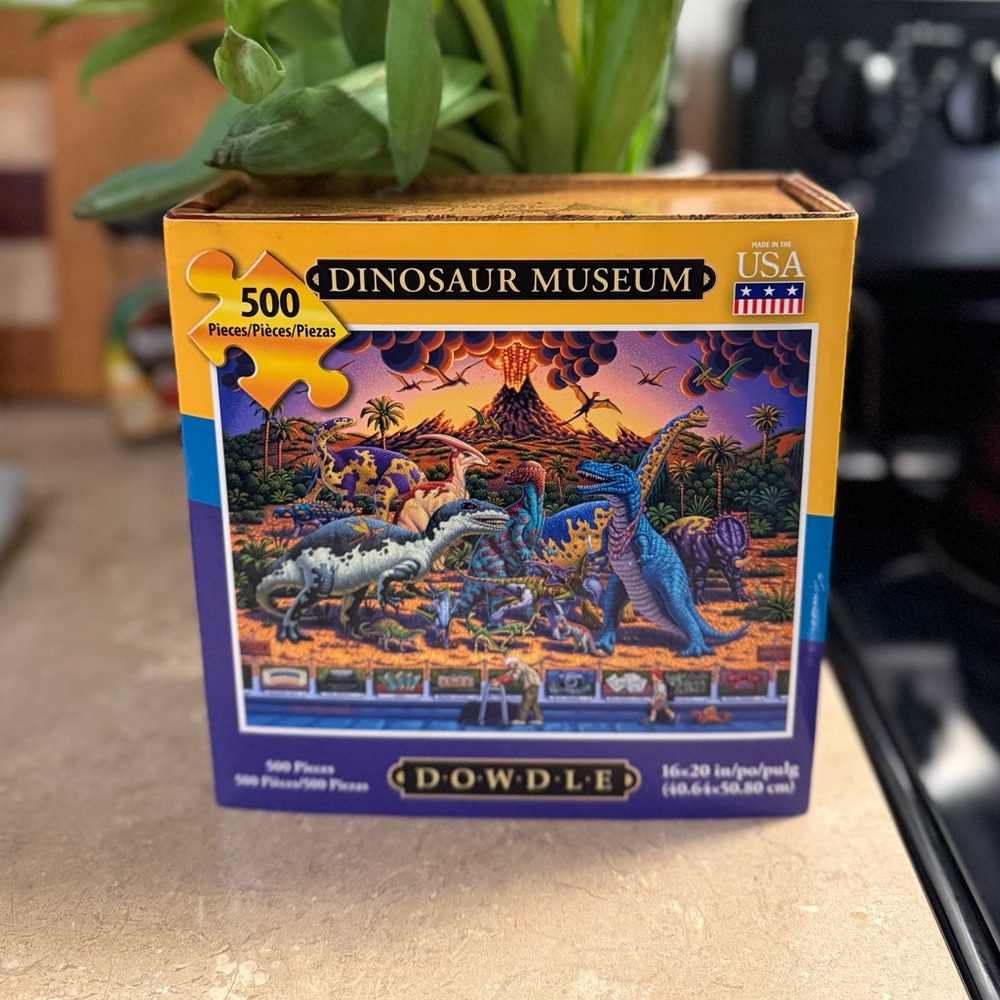 Doodle Dinosaur Museum Puzzle - 500 Pieces